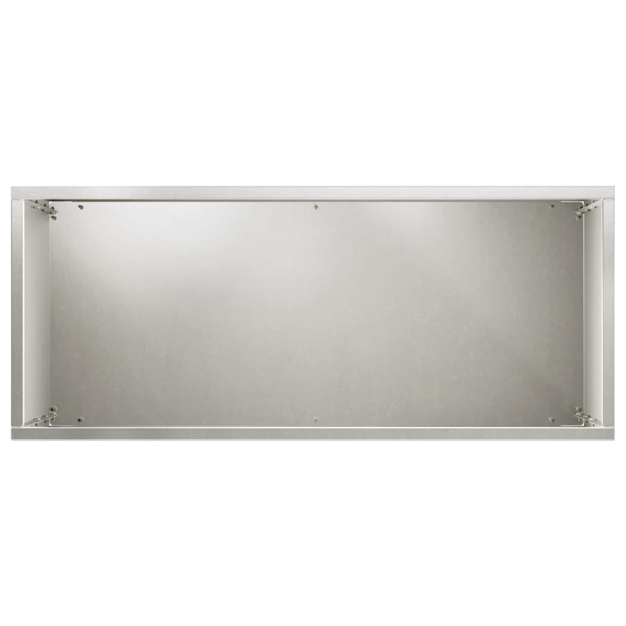 Plantenbak zilver 50 x 20 x 75 cm Roestvrij staal