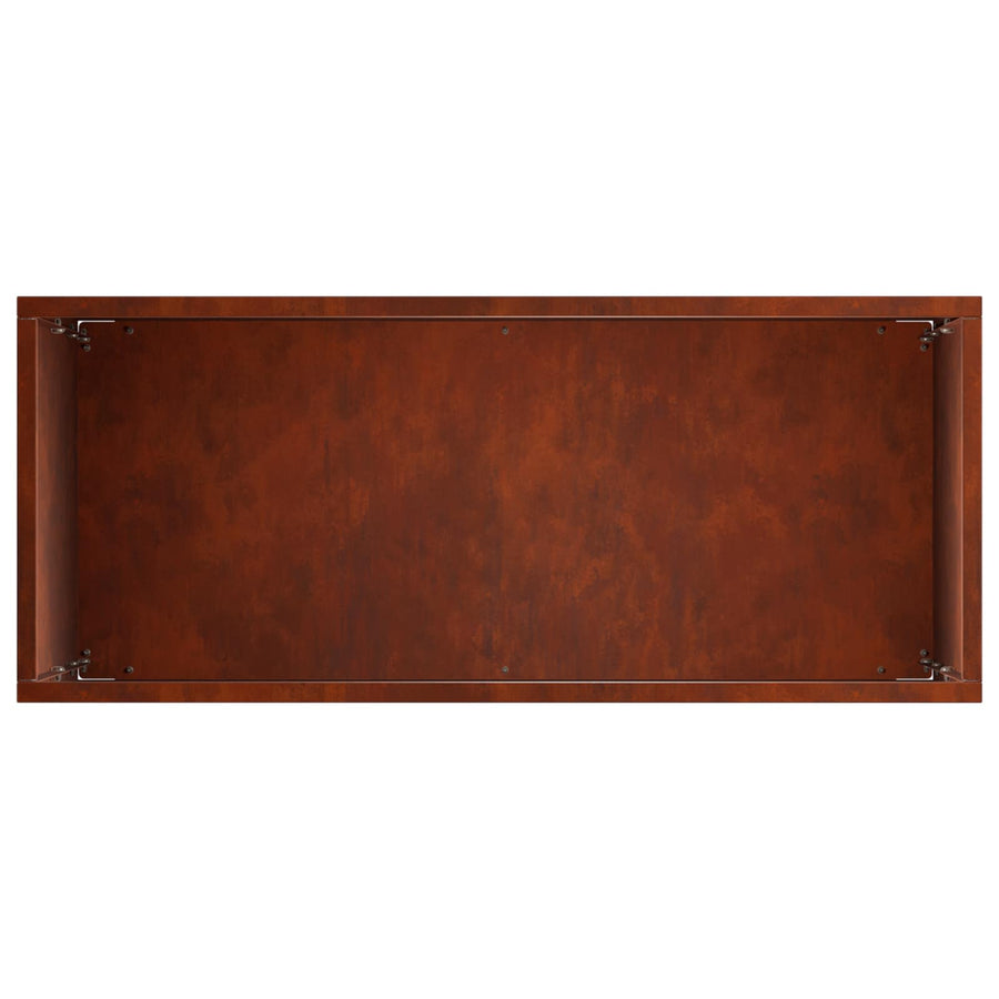 Plantenbak 2 st Roestkleurig 50 x 20 x 75 cm weervast staal