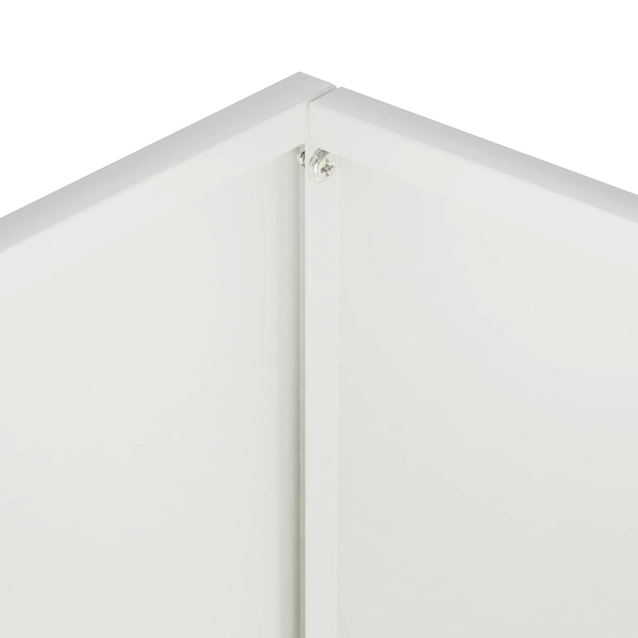 Plantenbak Wit 40 x 30 x 40 cm Koudgewalst staal