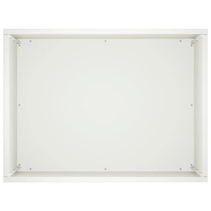 Plantenbak 2 st Wit 40 x 30 x 40 cm Koudgewalst staal