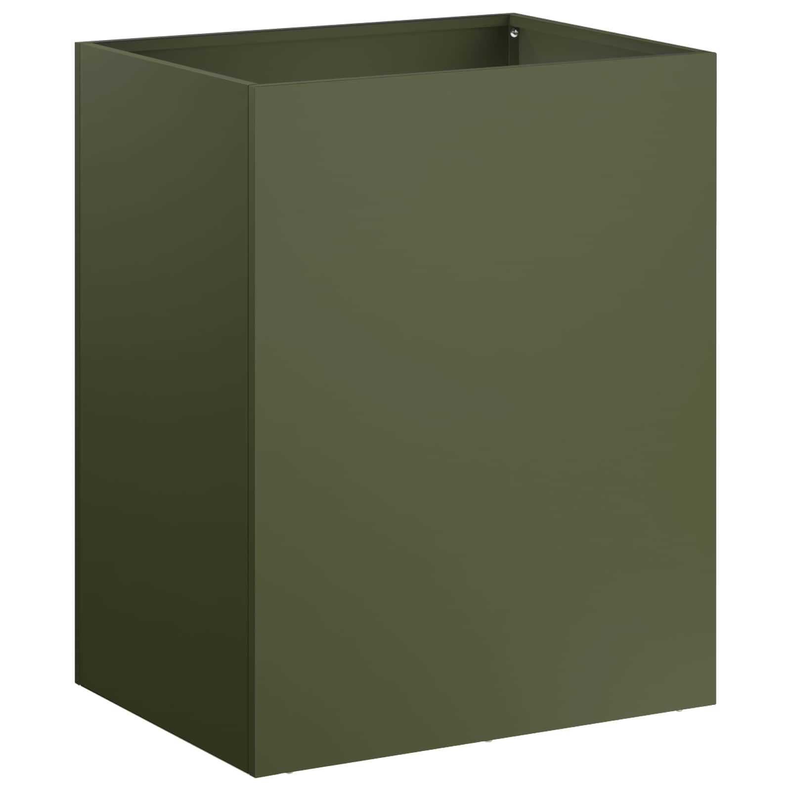 Plantenbak Olijfgroen 40 x 30 x 40 cm Koudgewalst staal