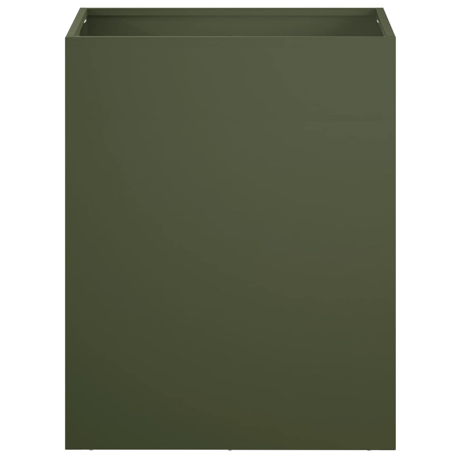 Plantenbak Olijfgroen 40 x 30 x 40 cm Koudgewalst staal