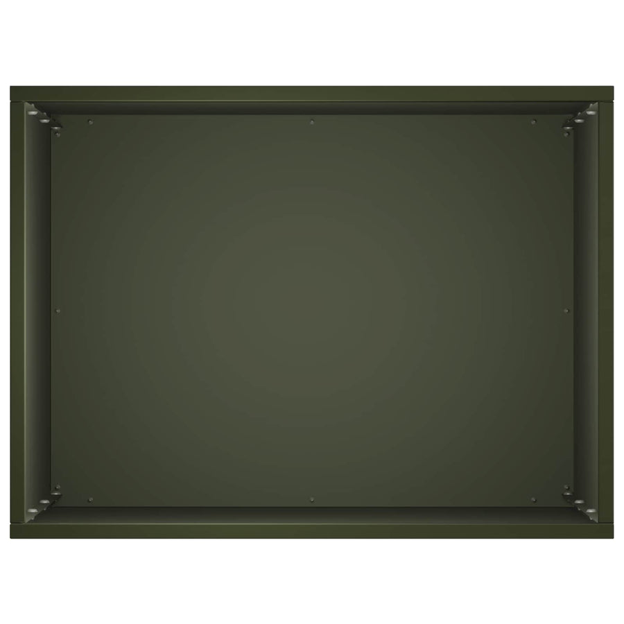 Plantenbak Olijfgroen 40 x 30 x 40 cm Koudgewalst staal