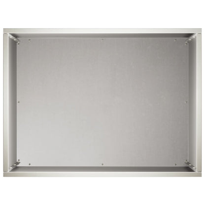 Plantenbak 2 st zilver 40 x 30 x 40 cm Roestvrij staal