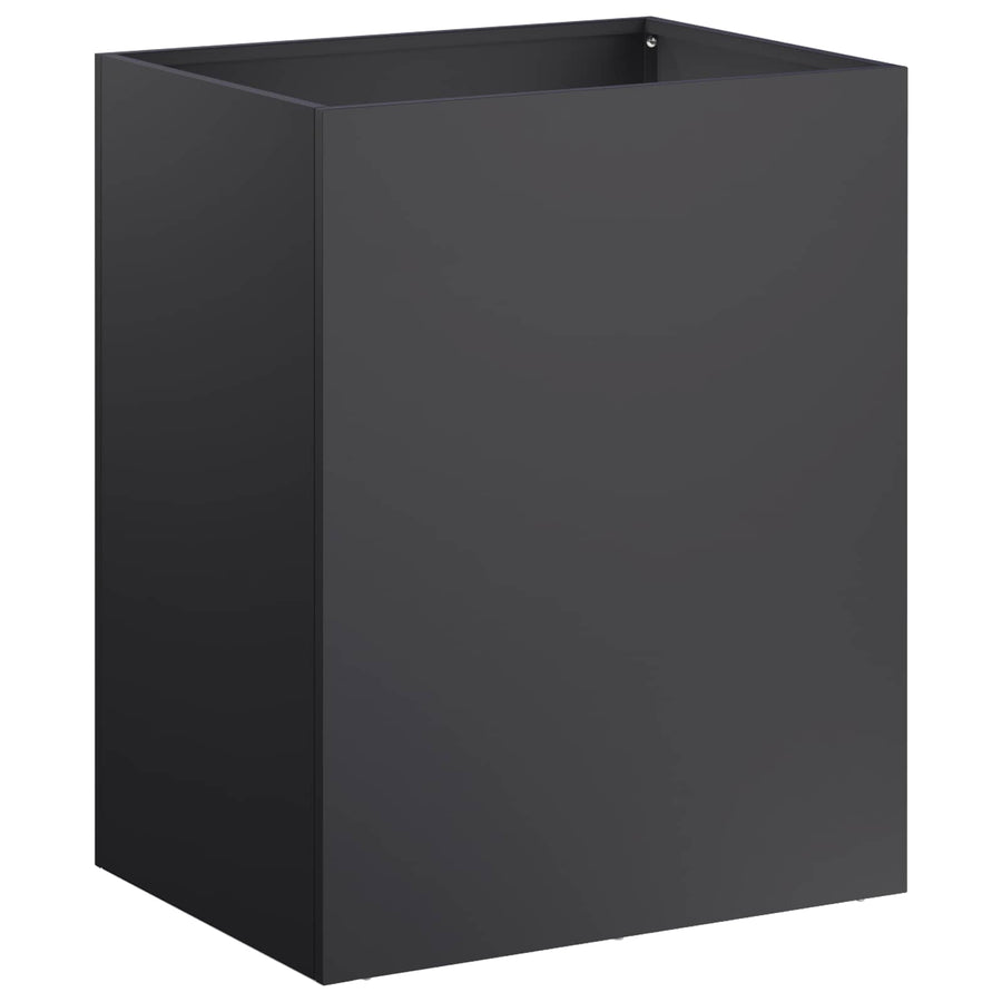 Plantenbak 2 st Zwart 40 x 30 x 50 cm Koudgewalst staal