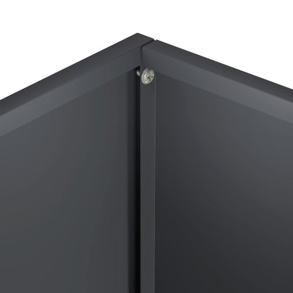 Plantenbak Antraciet 40 x 30 x 50 cm Koudgewalst staal