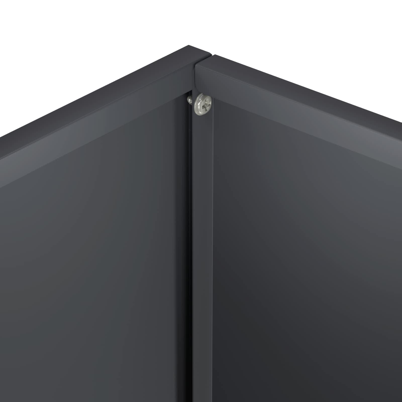 Plantenbak 2 st Antraciet 40 x 30 x 50 cm Koudgewalst staal