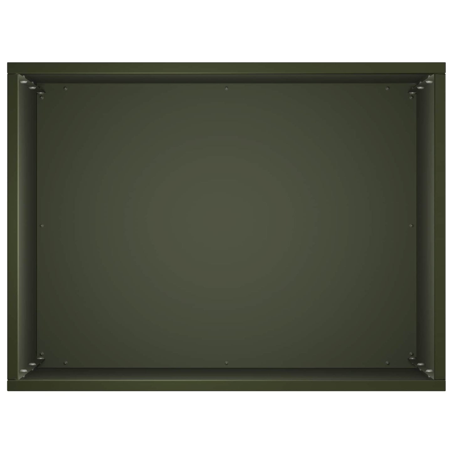 Plantenbak 2 st Olijfgroen 40 x 30 x 50 cm Koudgewalst staal