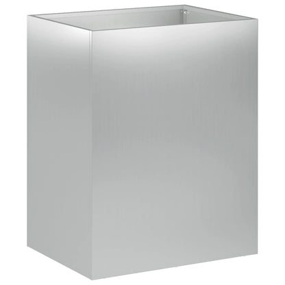 Plantenbak 2 st zilver 40 x 30 x 50 cm Gegalvaniseerd staal