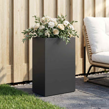 Plantenbak Zwart 40 x 30 x 75 cm Koudgewalst staal