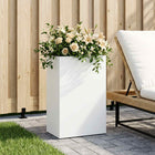Plantenbak 40x30x75 cm wit koudgewalst staal