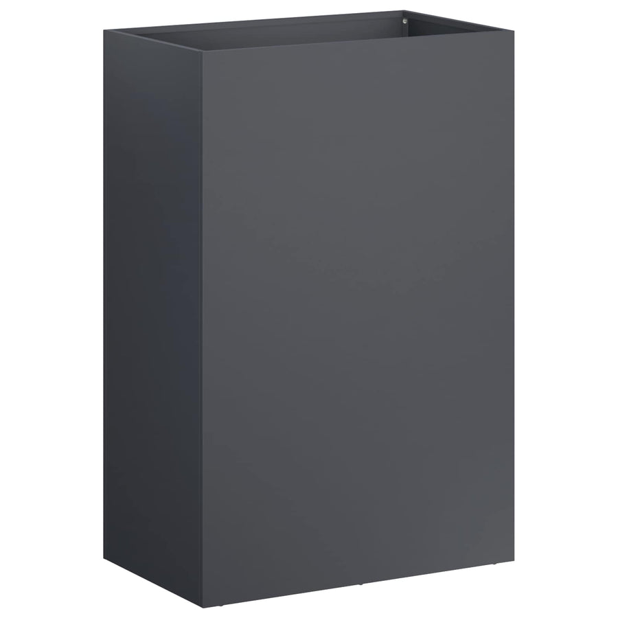 Plantenbak 2 st Antraciet 40 x 30 x 75 cm Koudgewalst staal