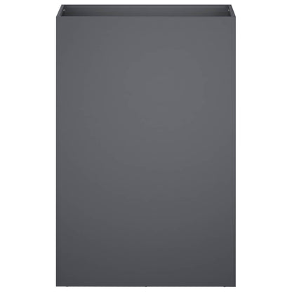 Plantenbak 2 st Antraciet 40 x 30 x 75 cm Koudgewalst staal