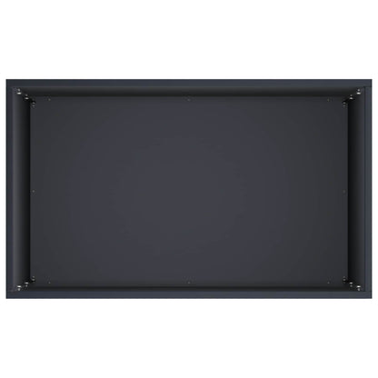 Plantenbak 2 st Antraciet 40 x 30 x 75 cm Koudgewalst staal