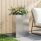 Plantenbak 40x30x75 cm roestvrij staal zilver