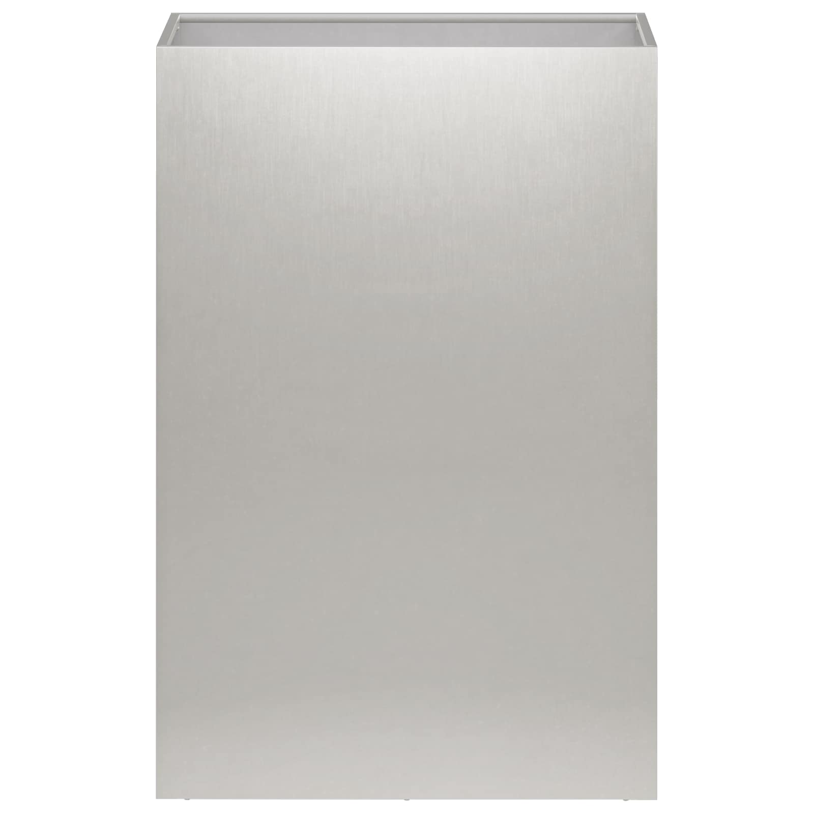 Plantenbak 2 st zilver 40 x 30 x 75 cm Roestvrij staal
