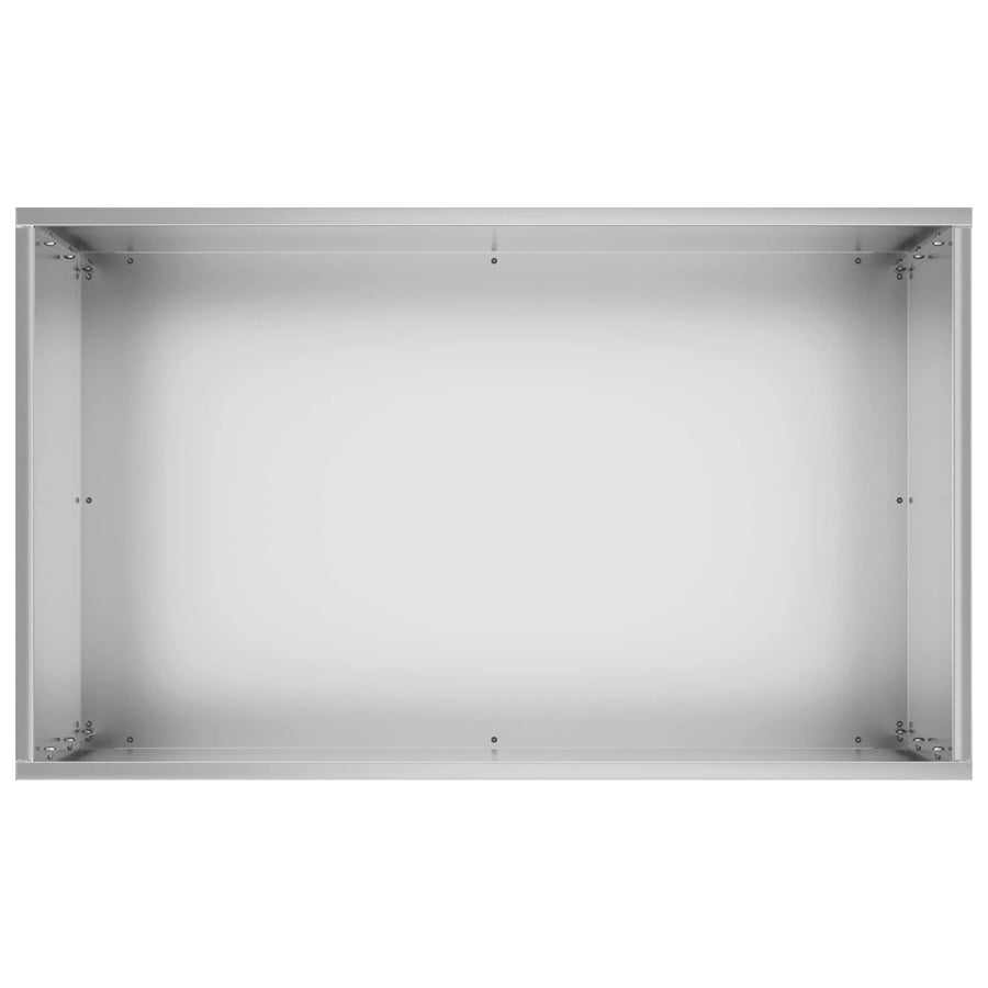 Plantenbak zilver 40 x 30 x 75 cm Gegalvaniseerd staal