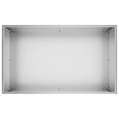Plantenbak 2 st zilver 40 x 30 x 75 cm Gegalvaniseerd staal