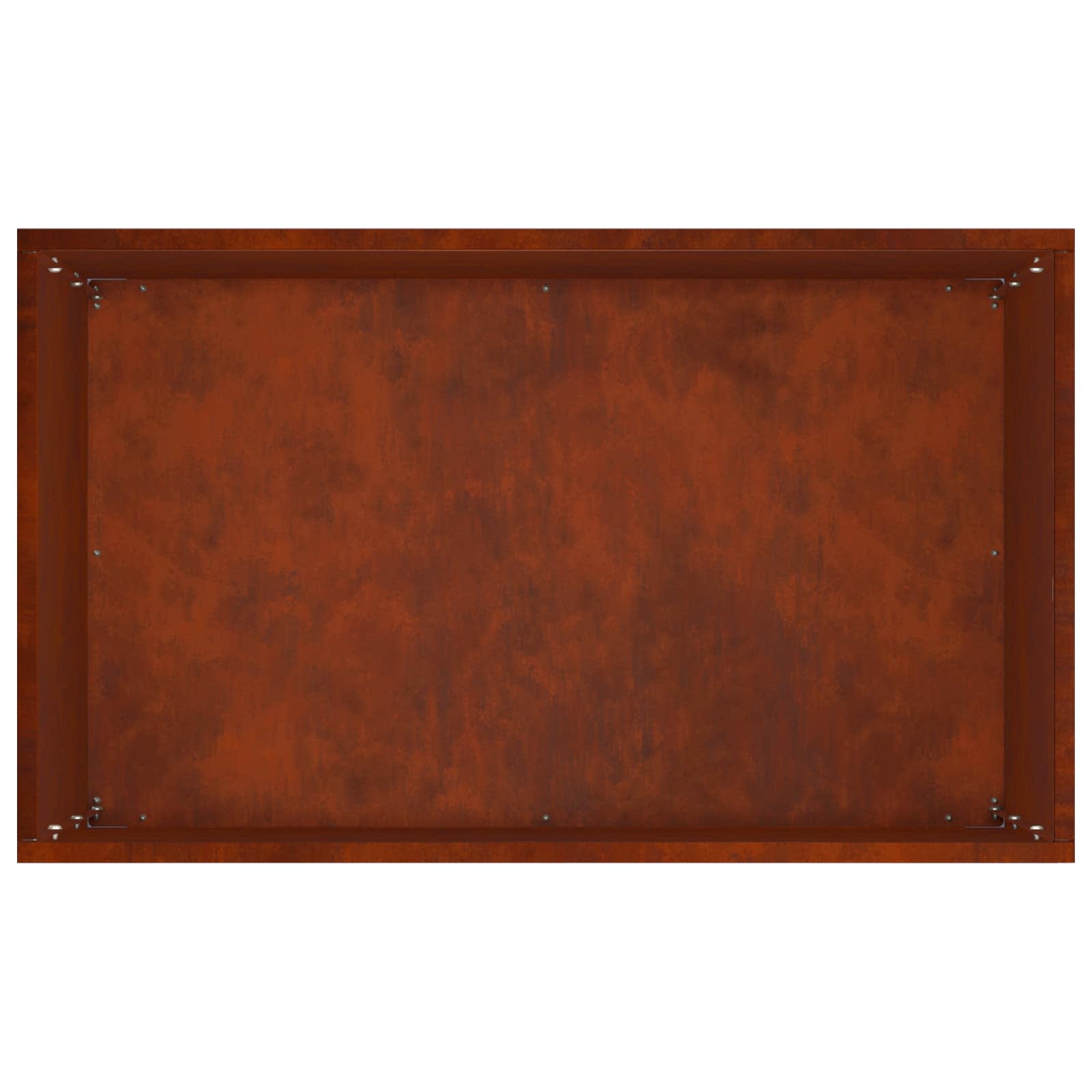 Plantenbak 2 st Roestkleurig 40 x 30 x 75 cm weervast staal