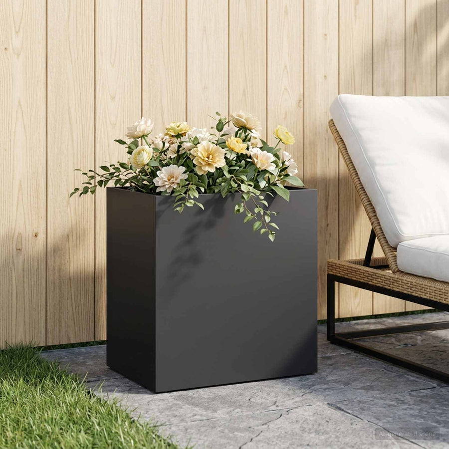 Plantenbak Zwart 50 x 30 x 40 cm Koudgewalst staal