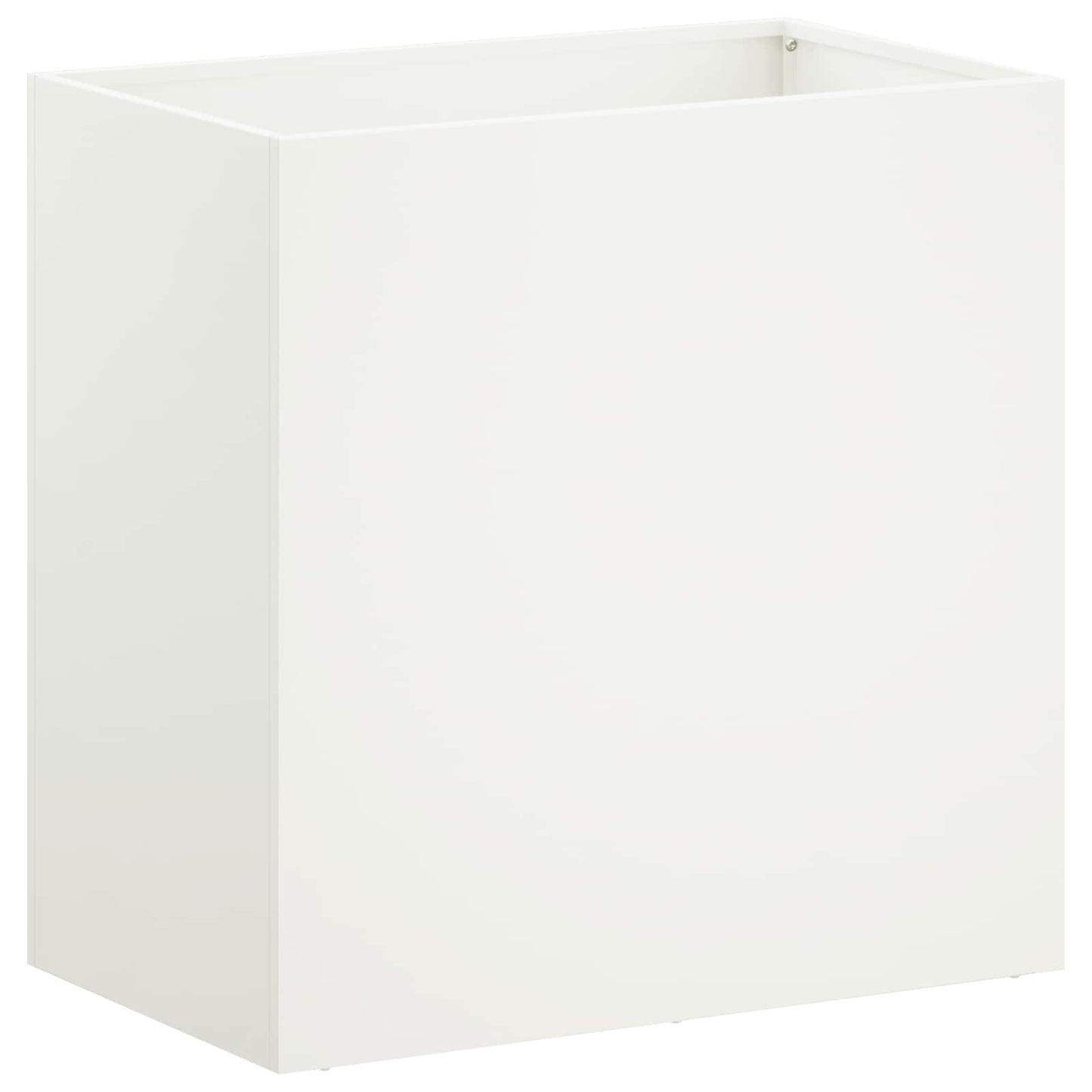 Plantenbak 2 st Wit 50 x 30 x 40 cm Koudgewalst staal