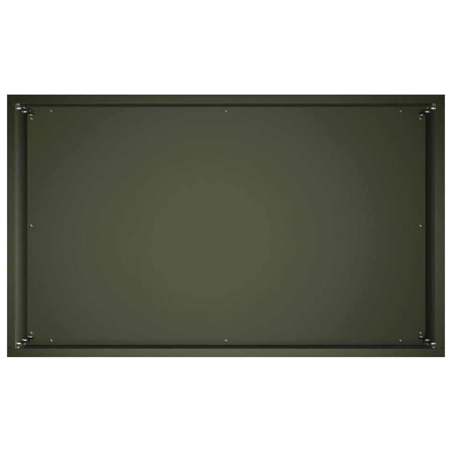 Plantenbak 2 st Olijfgroen 50 x 30 x 40 cm Koudgewalst staal