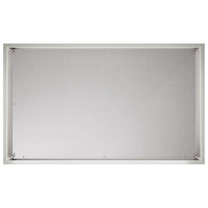 Plantenbak zilver 50 x 30 x 40 cm Roestvrij staal