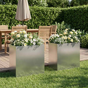 Plantenbak roestvrij staal 50x30x40 cm 2 stuks