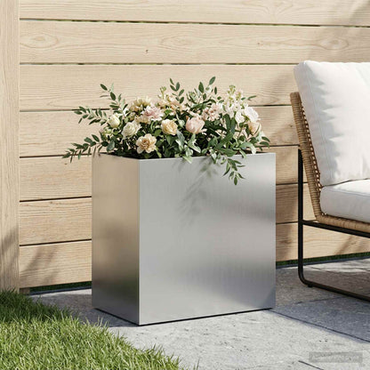 Plantenbak zilver 50 x 30 x 40 cm Gegalvaniseerd staal
