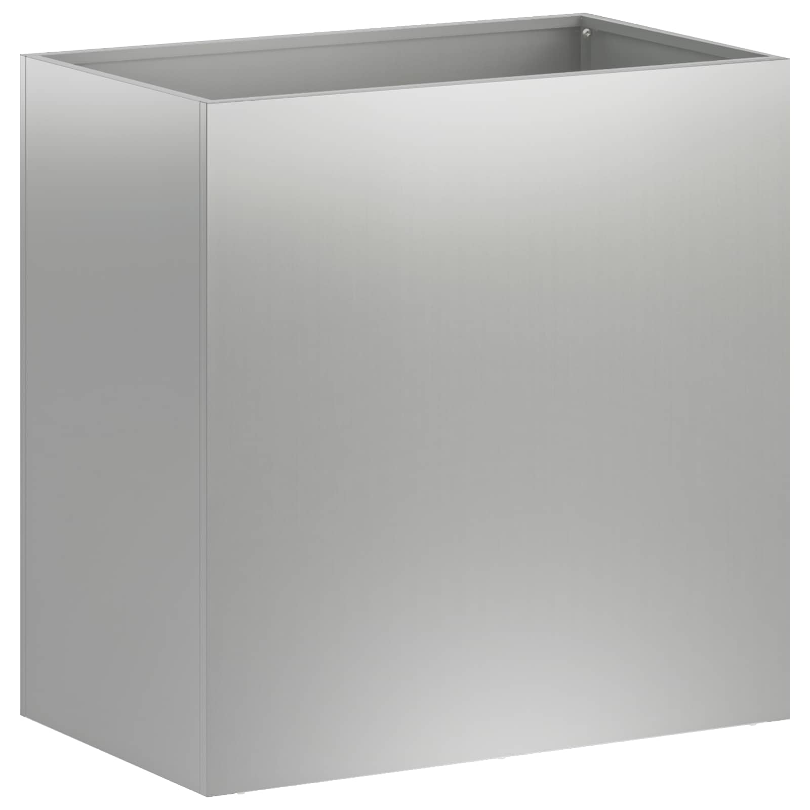 Plantenbak zilver 50 x 30 x 40 cm Gegalvaniseerd staal