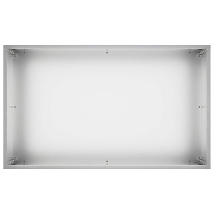 Plantenbak zilver 50 x 30 x 40 cm Gegalvaniseerd staal