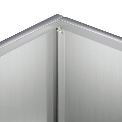 Plantenbak 2 st zilver 50 x 30 x 40 cm Gegalvaniseerd staal