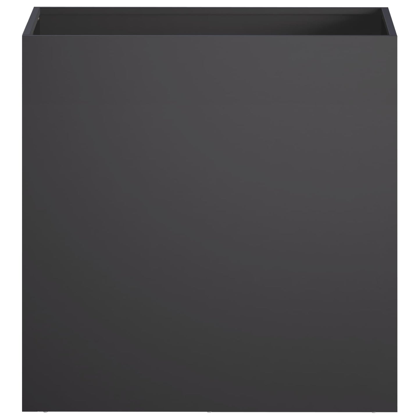 Plantenbak 2 st Zwart 50 x 30 x 50 cm Koudgewalst staal