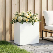 Plantenbak 50x30x50 cm koudgewalst staal wit