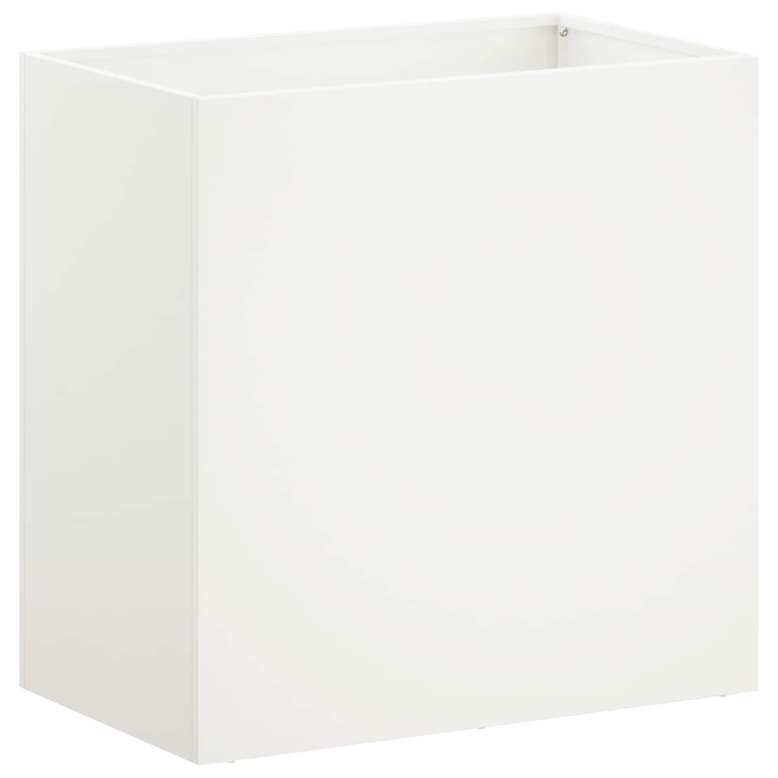 Plantenbak Wit 50 x 30 x 50 cm Koudgewalst staal