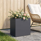 Plantenbak 50x30x50 cm antraciet staal