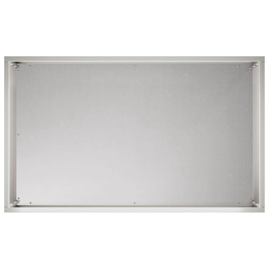 Plantenbak 2 st zilver 50 x 30 x 50 cm Roestvrij staal