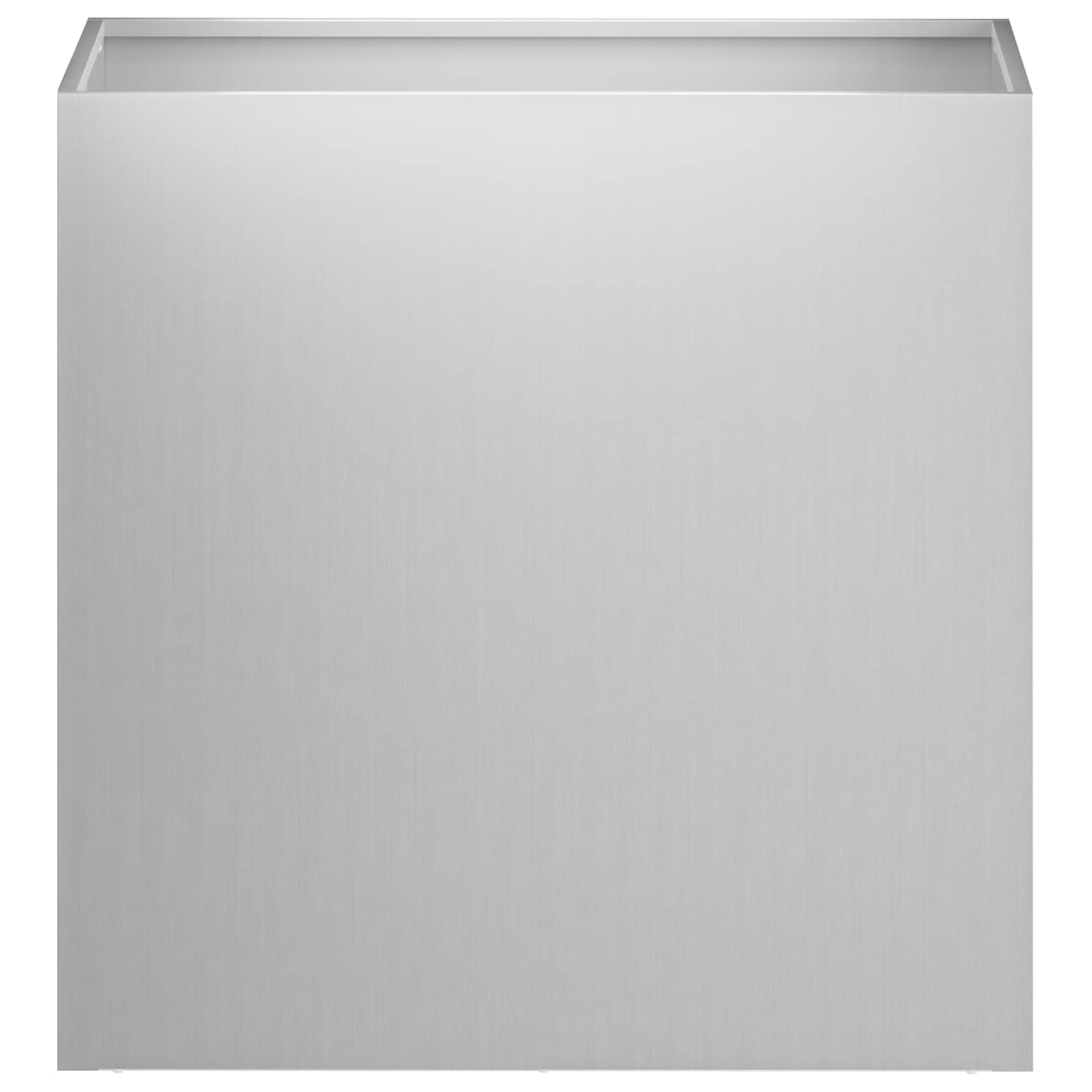 Plantenbak 2 st zilver 50 x 30 x 50 cm Gegalvaniseerd staal