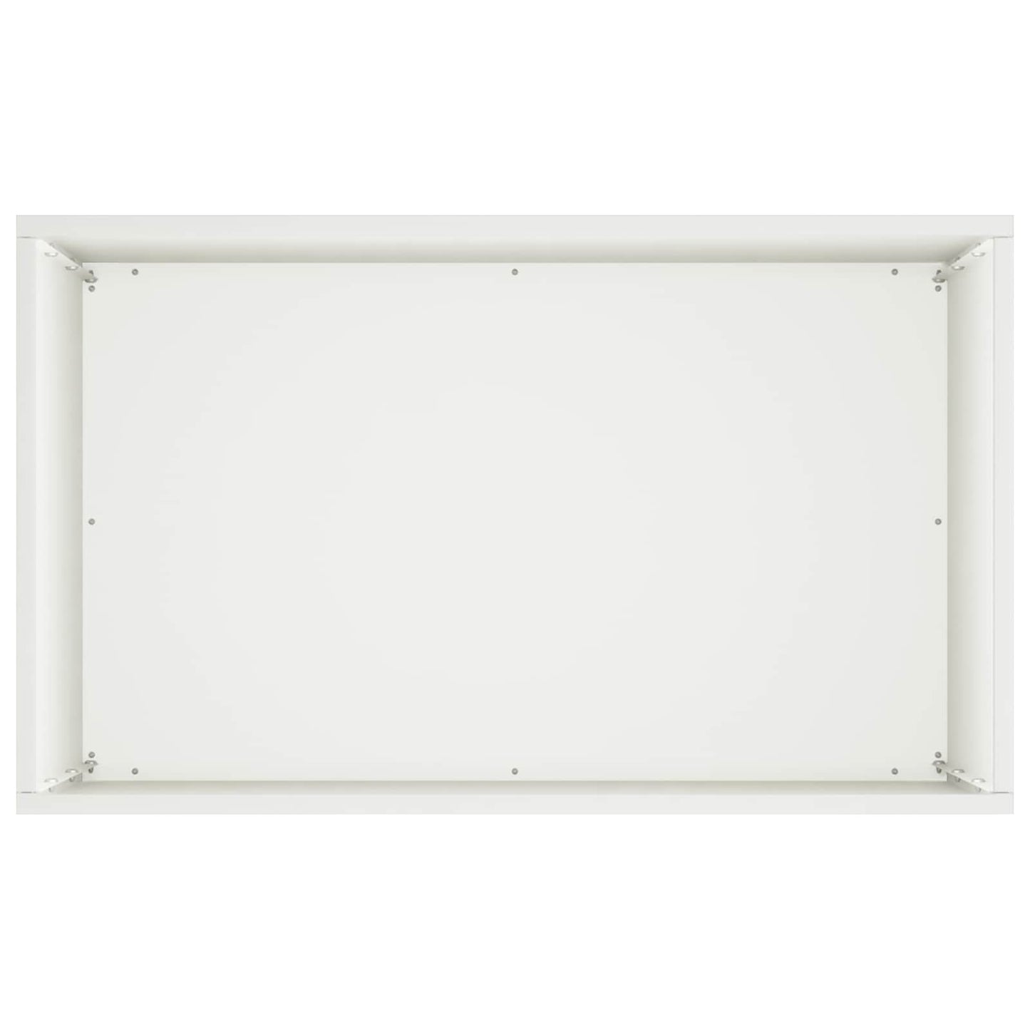 Plantenbak Wit 50 x 30 x 75 cm Koudgewalst staal