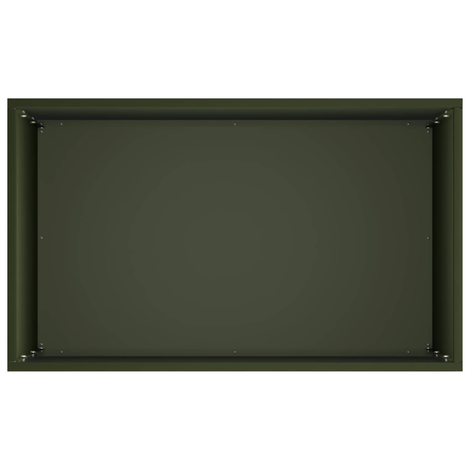 Plantenbak Olijfgroen 50 x 30 x 75 cm Koudgewalst staal