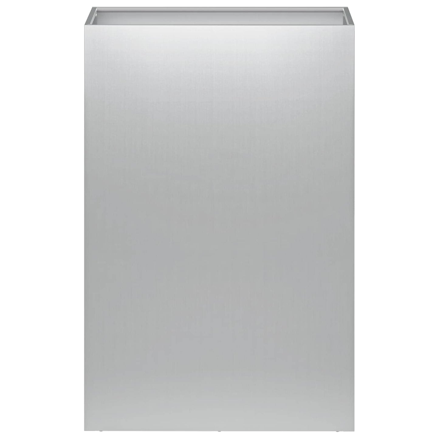 Plantenbak 2 st zilver 50 x 30 x 75 cm Gegalvaniseerd staal