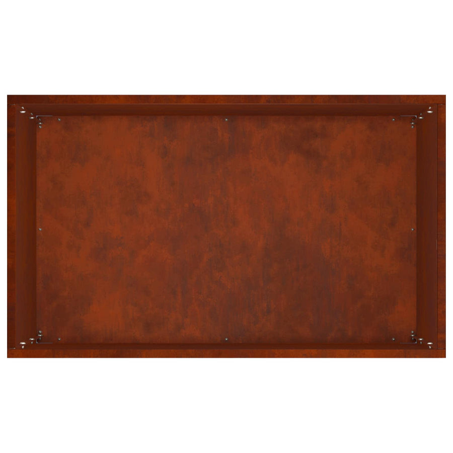 Plantenbak Roestkleurig 50 x 30 x 75 cm weervast staal