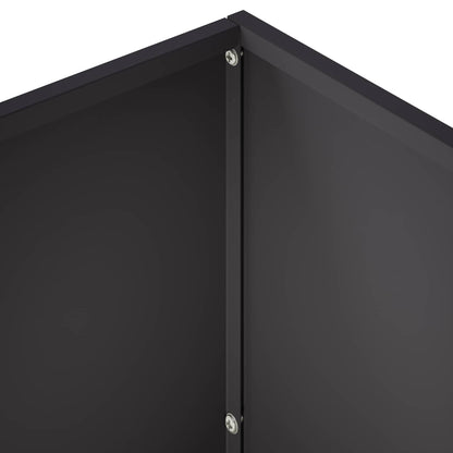 Plantenbak 2 st Zwart 60 x 30 x 40 cm Koudgewalst staal