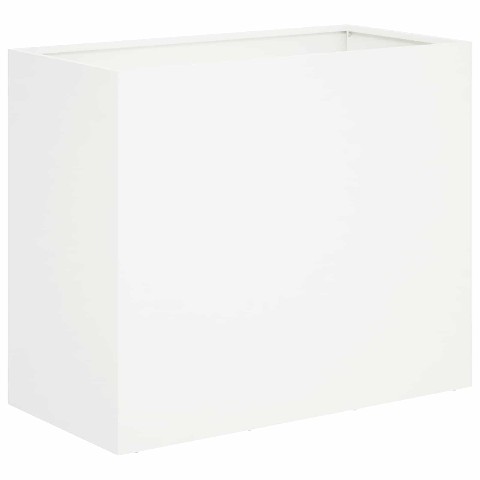 Plantenbak Wit 60 x 30 x 40 cm Koudgewalst staal