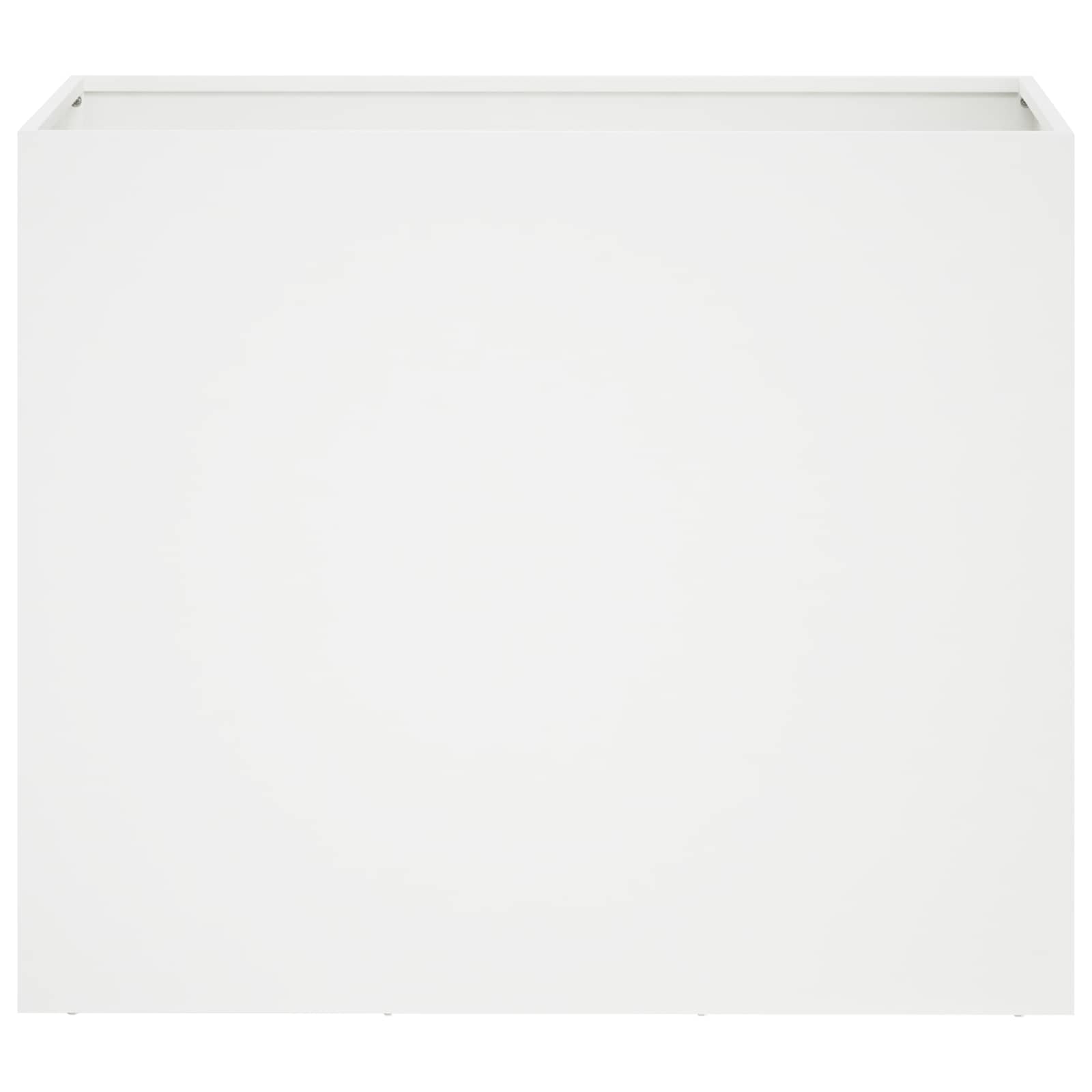 Plantenbak Wit 60 x 30 x 40 cm Koudgewalst staal