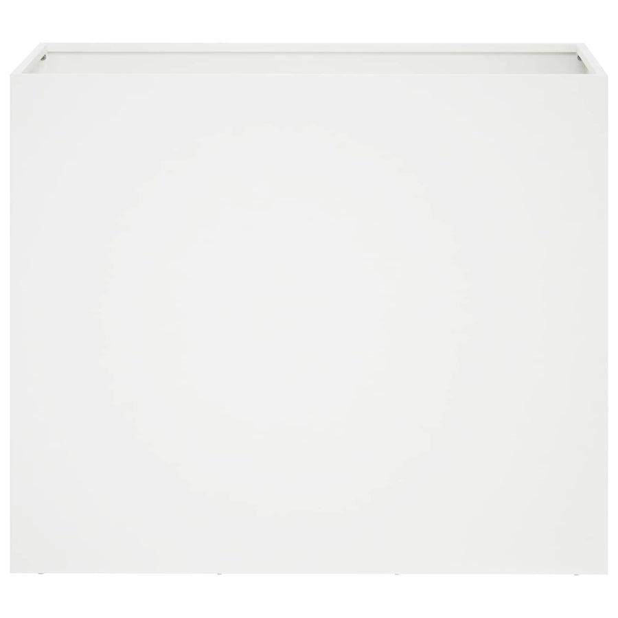 Plantenbak Wit 60 x 30 x 40 cm Koudgewalst staal