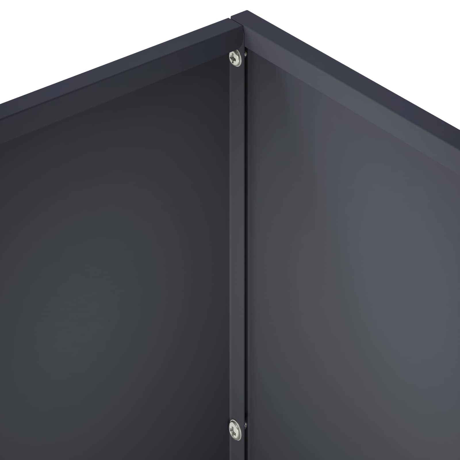 Plantenbak Antraciet 60 x 30 x 40 cm Koudgewalst staal