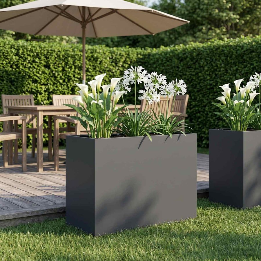 Plantenbak Antraciet 60 x 30 x 40 cm Koudgewalst staal