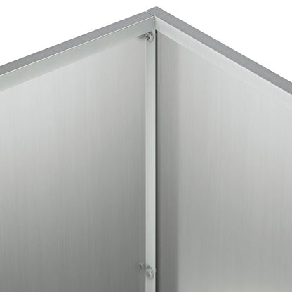 Plantenbak zilver 60 x 30 x 40 cm Gegalvaniseerd staal