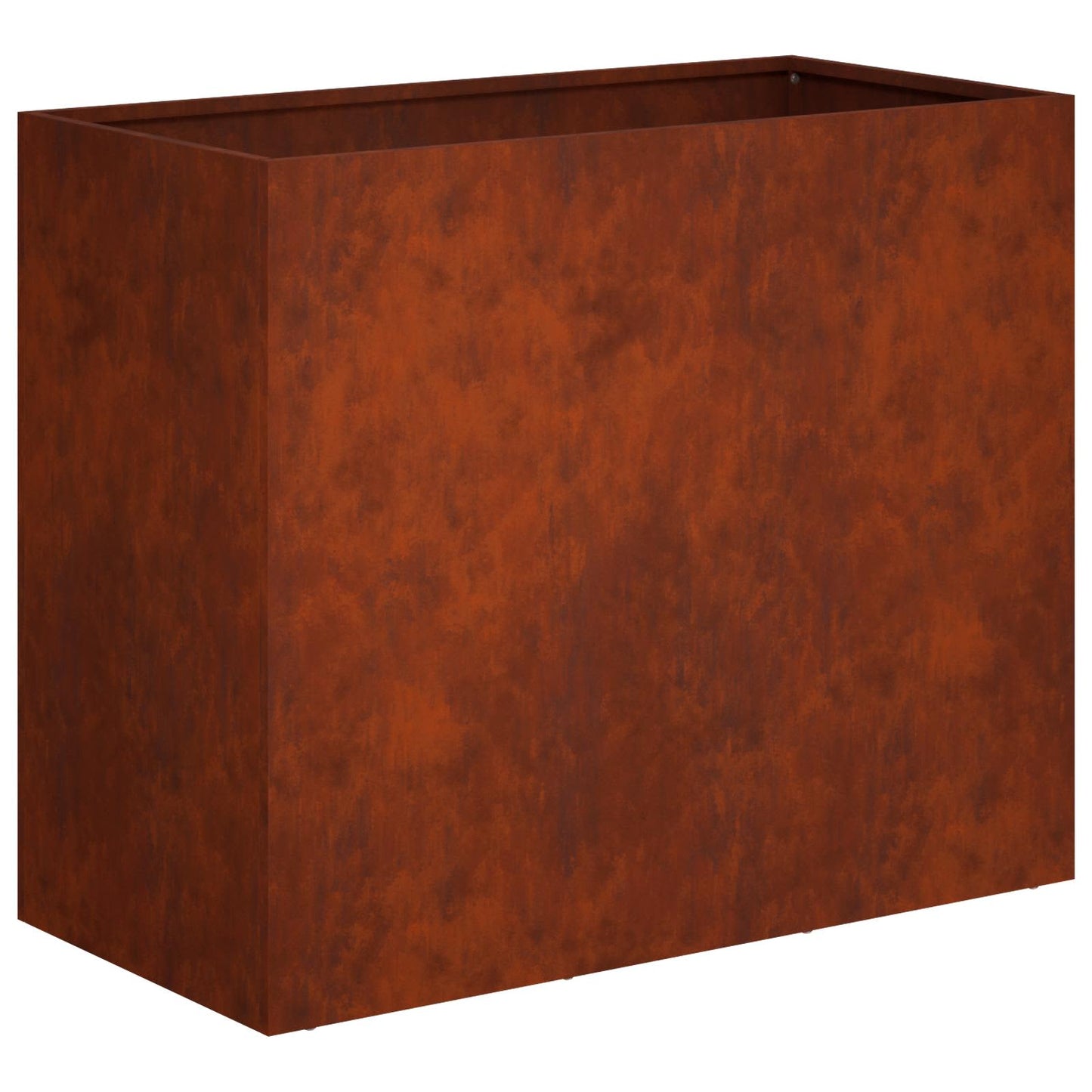Plantenbak 2 st Roestkleurig 60 x 30 x 40 cm weervast staal